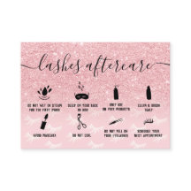 ピンクのグリッターの点在アフターケアイラスト