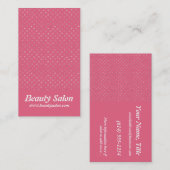 ピンクのグリッターは1つのかわいらしい名刺に点を打ちます 名刺 (正面/裏面)