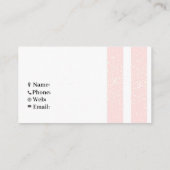ピンクのグリッターストライプ数 名刺 (裏面)