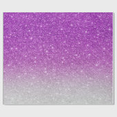 ピンクのグリッターパターン ラッピングペーパー (フラット)