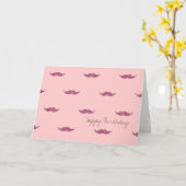 ピンクのグリッタームスタチ カード (黄色い花)