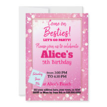 ピンクのグリッター人形をテーマにした誕生日