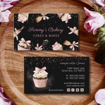 ピンクのグリッター器具料理&カップケーキベーカリー