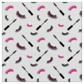 ピンクのグリッター模様の発疹とマスカラ ファブリック (クローズアップ)