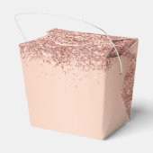 ピンクのグリッター独自の特典ボックスを作成 フェイバーボックス (裏面サイド)