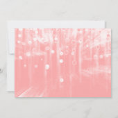 ピンクのグリッター私の花嫁のメイドになる? 招待状 (裏面)