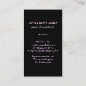 *~*ピンクのグリッター霊気マスタープラクティショナシンボル 名刺 (裏面)