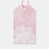 ピンクのグリッター風船 21歳の誕生日 ギフトタグ (裏面)