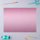 ピンクのグリッター ハート 誕生日 薄葉紙 (クラフト)