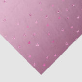 ピンクのグリッター ハート 誕生日 薄葉紙 (詳細)