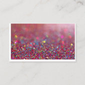 ピンクのグリッター 名刺 (裏面)