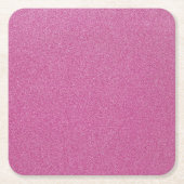 ピンクのグリッター、輝き、グリッター背景 スクエアペーパーコースター (正面)