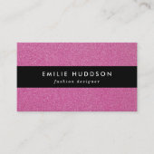 ピンクのグリッター、輝き、グリッター背景 名刺 (正面)