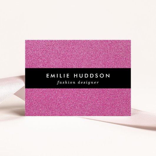 ピンクのグリッター、輝き、グリッター背景 名刺