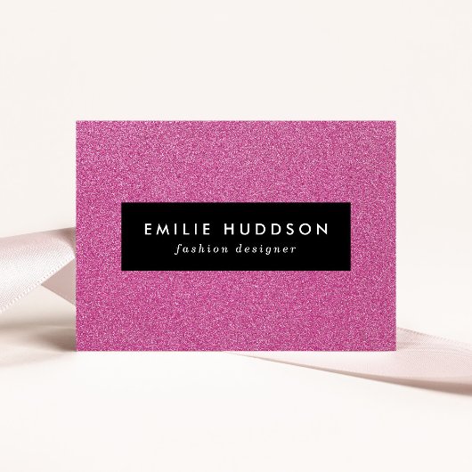 ピンクのグリッター、輝き、グリッター背景 名刺