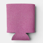 ピンクのグリッター、輝き、グリッター背景 缶クーラー (裏面)