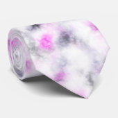 ピンクのグレーと白の柔らかい大理石のパターンタイ ネクタイ (ロール)