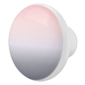 ピンクのグレーのグラデーション セラミックノブ (右)