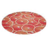 ピンクのグレープフルーツのスライス カッティングボード (角)