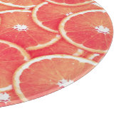 ピンクのグレープフルーツのスライス カッティングボード (角)