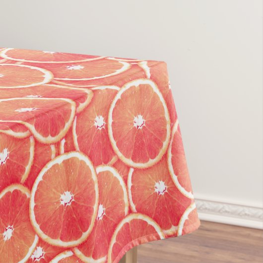 ピンクのグレープフルーツのスライス テーブルクロス (インサイチュ)