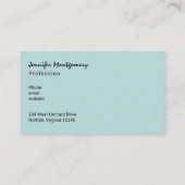 ピンクのグレープフルーツのパターストライプン 名刺 (裏面)