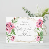 ピンクのケシが私の名誉のマトロンになる 招待状 (スタンド正面)