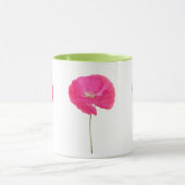 ピンクのケシのマグ マグカップ (中央)