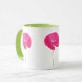 ピンクのケシのマグ マグカップ (正面左)