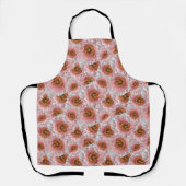 ピンクのケシ エプロン (正面)