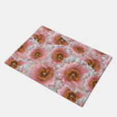 ピンクのケシ ドアマット (アングル)