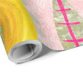 ピンクのケシ ラッピングペーパー (ロールコーナー)