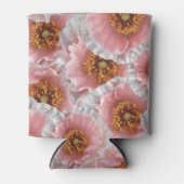 ピンクのケシ 缶クーラー (正面)