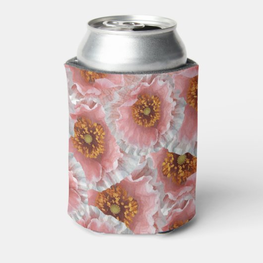 ピンクのケシ 缶クーラー (缶裏面)