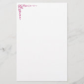 ピンクのケルトの渦巻き 便箋 (正面)