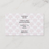 ピンクのケーキパターンのピンクのケーキ 名刺 (裏面)