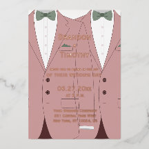 ピンクのゲイウェディングは実在バラゴールドフォイルを招く