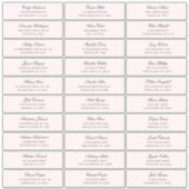 ピンクのゲスト名のアドレス。出荷結婚ラベル シール (正面)