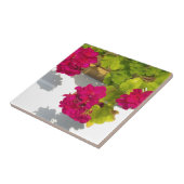 ピンクのゲラニウムかわいらし、ホットピンクの花 タイル (側面)