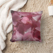 ピンクのゲラニウム：無地のほぼ軽いピンクの枕 クッション (ブランケット)