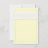 ピンクのゲルバとアイボリーのリボンの返信カード 出欠カード (裏面)