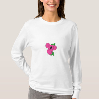 ピンクのコアラのフード付きスウェットシャツ Tシャツ