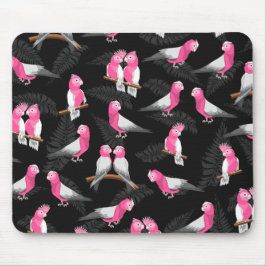 ピンクのコカトスの鳥のパターン マウスパッド