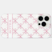 ピンクのコケットウォーターカラーボウ Case-Mate iPhoneケース (裏面 (横))