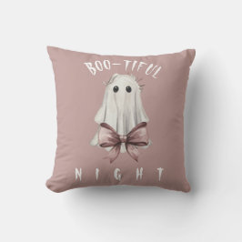 ピンクのコケットハロウィーンの幽霊の枕 クッション