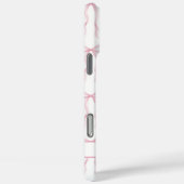 ピンクのコケットボウモノグラム Case-Mate iPhoneケース (裏面 / 右)
