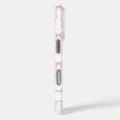 ピンクのコケットボウモノグラム Case-Mate iPhoneケース (裏面 / 右)