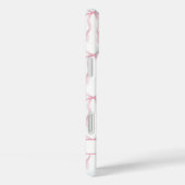 ピンクのコケットボウモノグラム Case-Mate iPhoneケース (裏面 / 右)