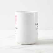 ピンクのコケット弓ではない私の問題の退職 コーヒーマグカップ (中央)