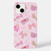 ピンクのコケットY2Kキッチュリボンシューズパターン Case-Mate iPhoneケース (裏面)